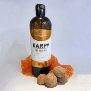 Trufas de licores y caldos vascos Bizkarra, trufas de karpy