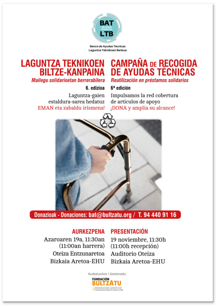 sexta campaña de recogida de ayudas técnicas