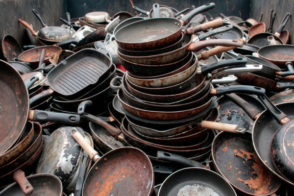 reciclaje de sartenes Inoxibar